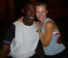 Greg and me in the evening after my 400m