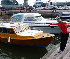 In Helsinki harbour - my own little boat....